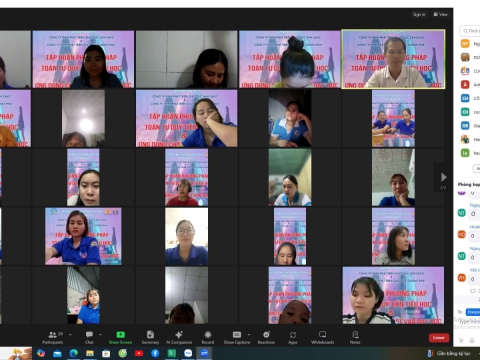 Buổi học chuyên môn kết hợp giữa Toán tiền tiểu học -Toán tư duy ( buổi 2)