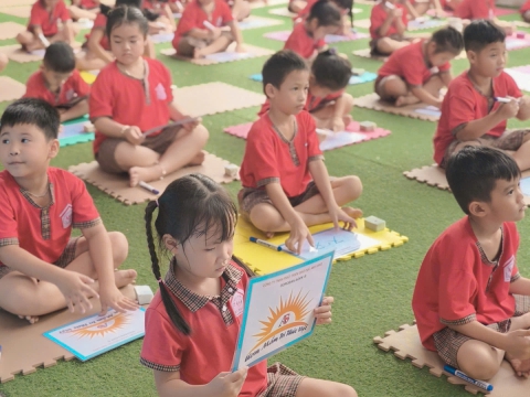 Buổi thi định kỳ tại trường mầm non Hải Âu 2