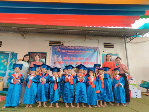 Thi định kỳ tại  trường mầm non Búp Sen Hồng 2