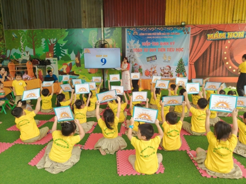 Thi định kỳ tại trường Mầm Non  Minh Thảo 2- Đại Đăng