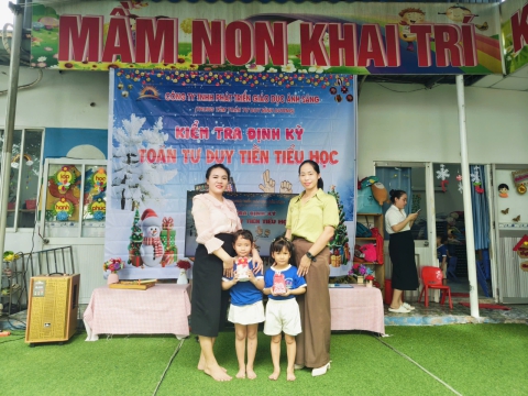 Thi đinhn kỳ tại trường Mầm Non Khai Trí 1