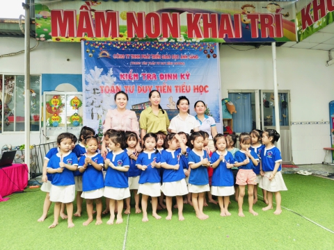 Thi đinhn kỳ tại trường Mầm Non Khai Trí 1