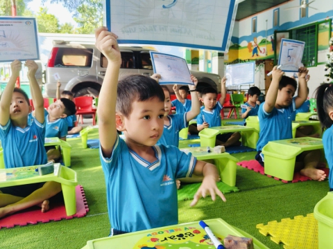 Thi định kỳ tại Mầm Non Ánh Bình Minh