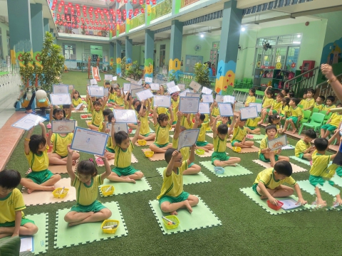 Thi định kỳ tại trường Mầm Non Ngôi Sao Nhỏ