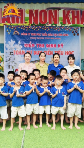 Thi đinhn kỳ tại trường Mầm Non Khai Trí 1