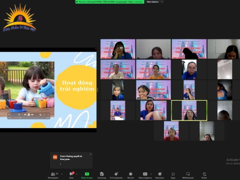 Buổi học chuyên môn kết hợp giữa Toán tiền tiểu học -Toán tư duy ( buổi 2)