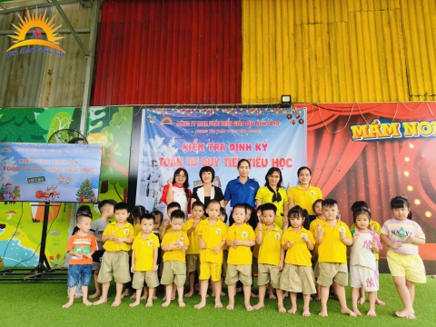 Thi định kỳ tại trường Mầm Non  Minh Thảo 2- Đại Đăng