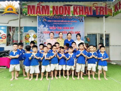 Thi đinhn kỳ tại trường Mầm Non Khai Trí 1